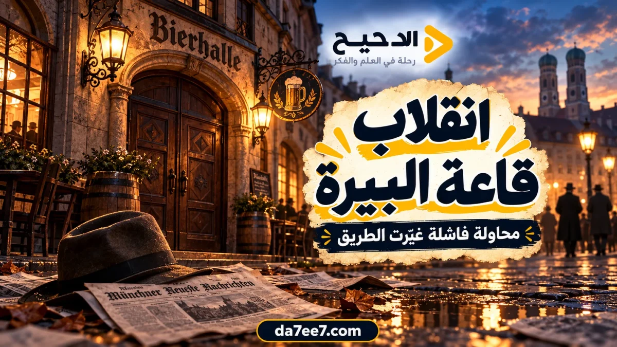 غلاف توضيحي بعنوان انقلاب قاعة البيرة: محاولة فاشلة غيّرت الطريق