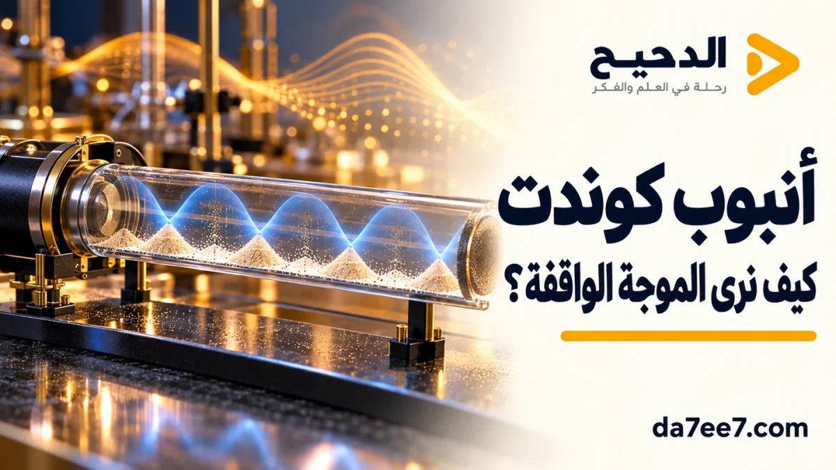 تصميم توضيحي لأنبوب كوندت وأنماط المسحوق داخل الأنبوب.