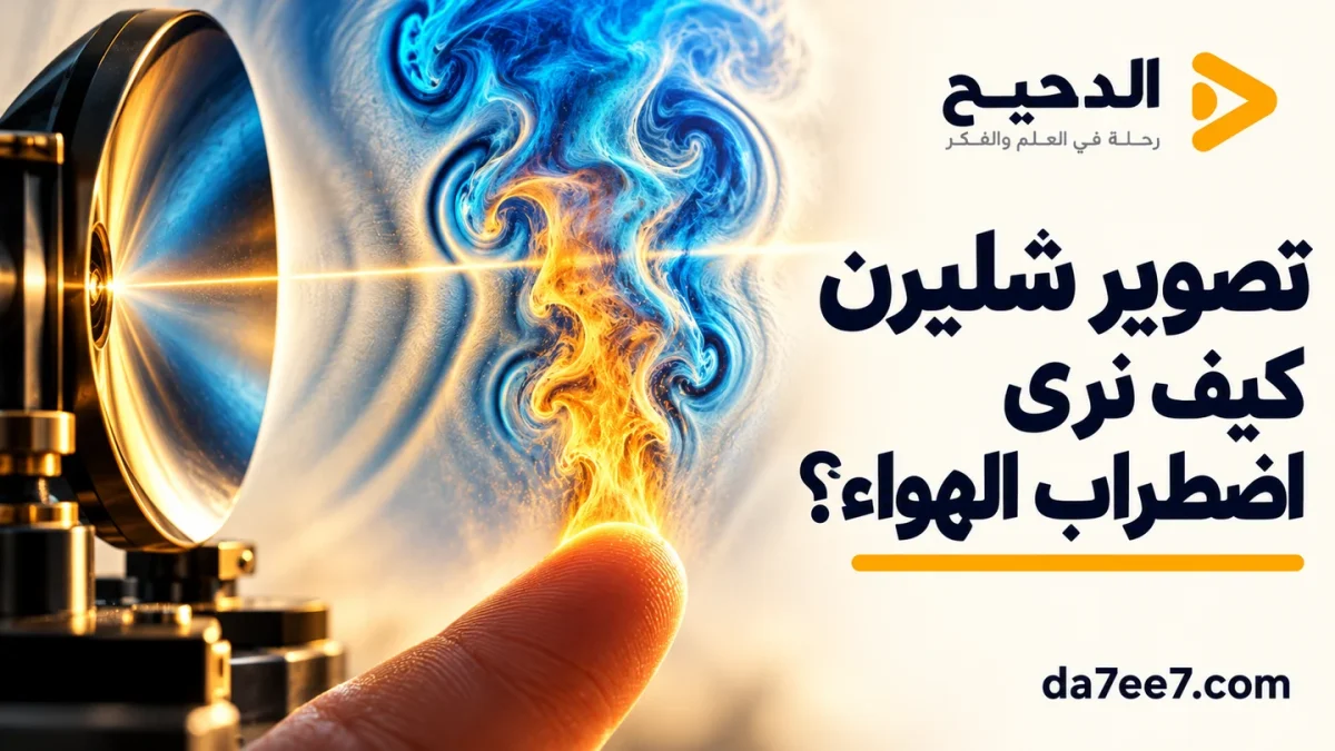 تصميم توضيحي لكشف اضطراب الهواء بالضوء في تصوير شليرن.